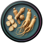 Supplement Facts panel for Saba Prime One with a list of herbal ingredients, alongside two women practicing yoga against a glowing blue background.